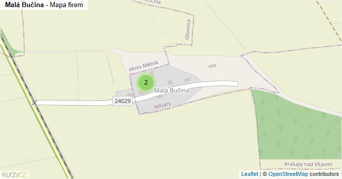 Malá Bučina - mapa firem