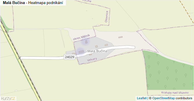 Malá Bučina - mapa podnikání