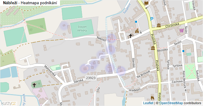 Nábřeží - mapa podnikání