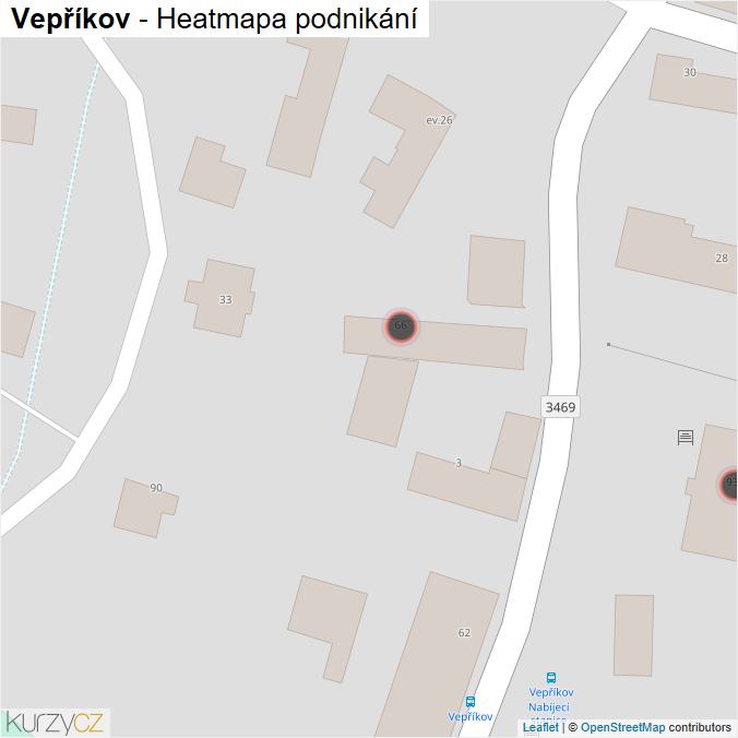 Mapa Vepříkov - Firmy v obci.