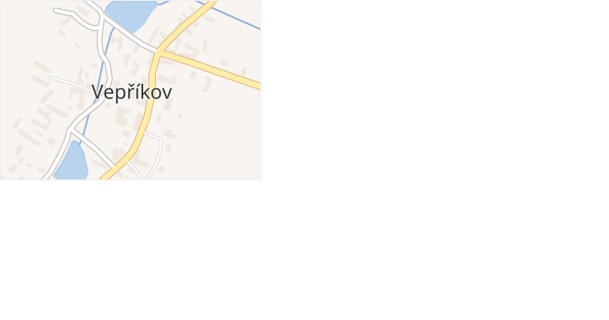 Vepříkov v obci Vepříkov - mapa části obce