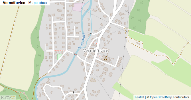 Verměřovice - mapa obce