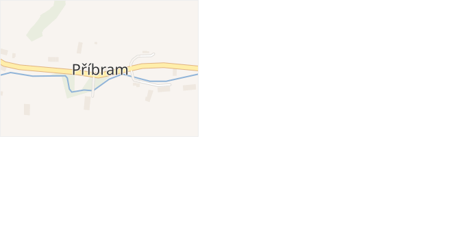 Příbram v obci Verneřice - mapa části obce