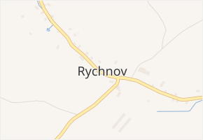 Rychnov v obci Verneřice - mapa části obce