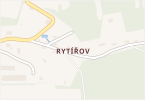 Rytířov v obci Verneřice - mapa části obce