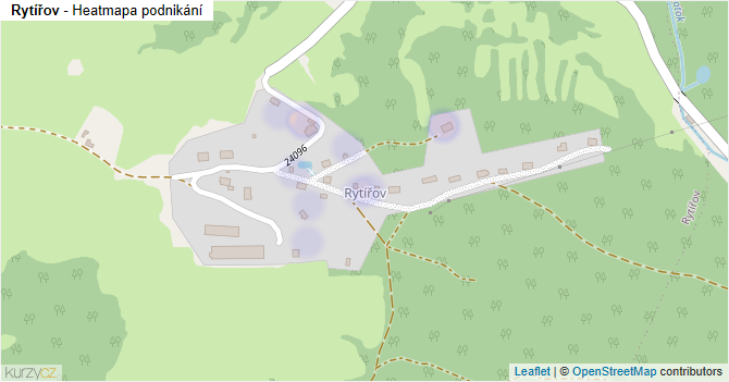 Rytířov - mapa podnikání