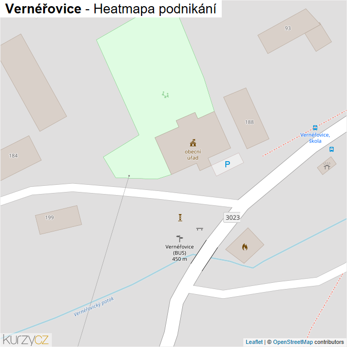 Mapa Vernéřovice - Firmy v obci.