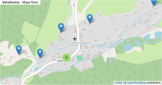Vernířovice - mapa firem