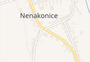 Nenakonice v obci Věrovany - mapa části obce