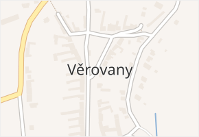 Věrovany v obci Věrovany - mapa části obce