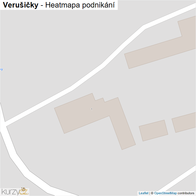 Mapa Verušičky - Firmy v obci.