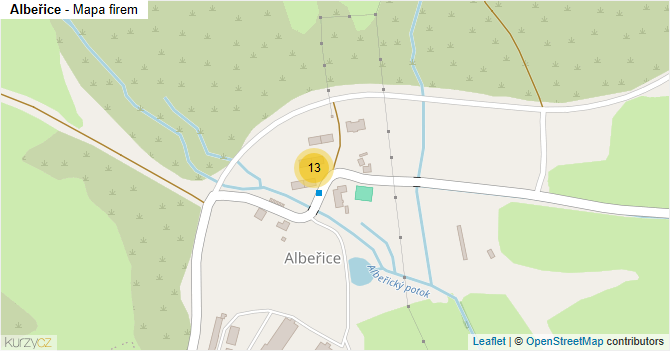 Albeřice - mapa firem