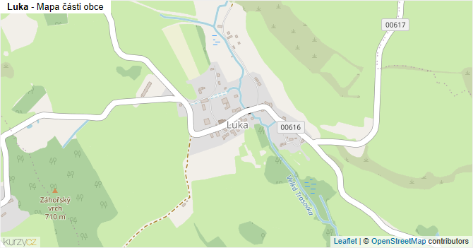 Luka - mapa části obce
