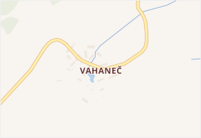 Vahaneč v obci Verušičky - mapa části obce