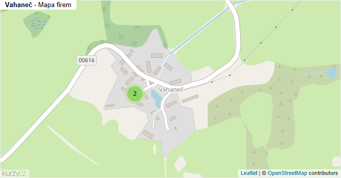 Vahaneč - mapa firem