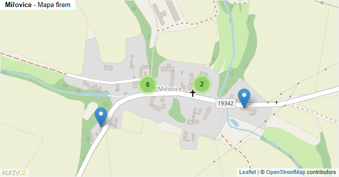 Mířovice - mapa firem