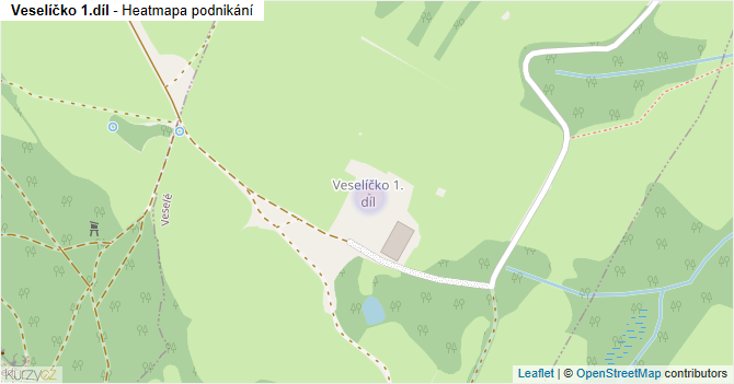 Veselíčko 1.díl - mapa podnikání