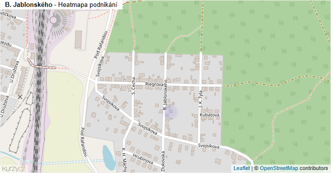 B. Jablonského - mapa podnikání