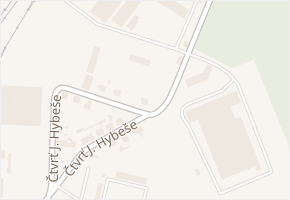 Čtvrť J. Hybeše v obci Veselí nad Lužnicí - mapa ulice
