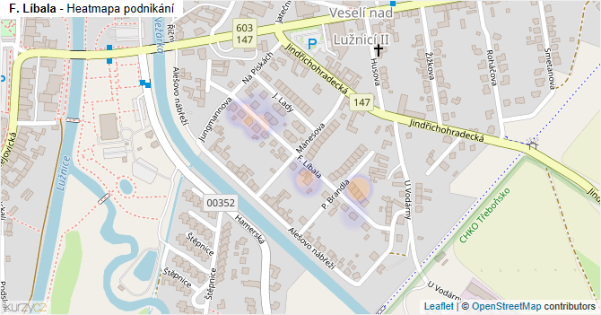 F. Líbala - mapa podnikání