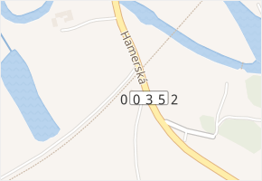 Hamerská v obci Veselí nad Lužnicí - mapa ulice