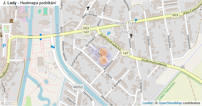 J. Lady - mapa podnikání