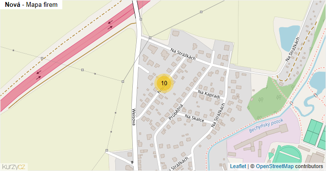 Nová - mapa firem