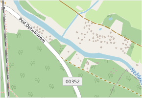 Pod Dehetníkem v obci Veselí nad Lužnicí - mapa ulice
