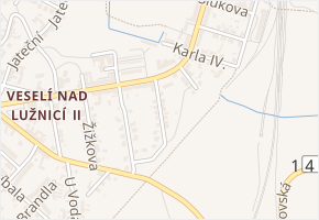 Smetanova v obci Veselí nad Lužnicí - mapa ulice