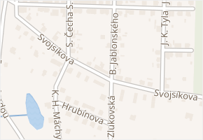 Svojsíkova v obci Veselí nad Lužnicí - mapa ulice