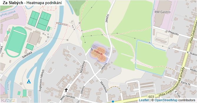 Za Slabých - mapa podnikání