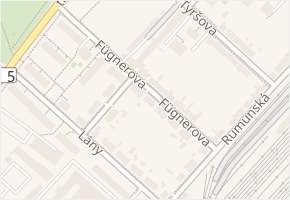 Fügnerova v obci Veselí nad Moravou - mapa ulice
