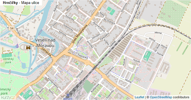 Hrnčířky - mapa ulice