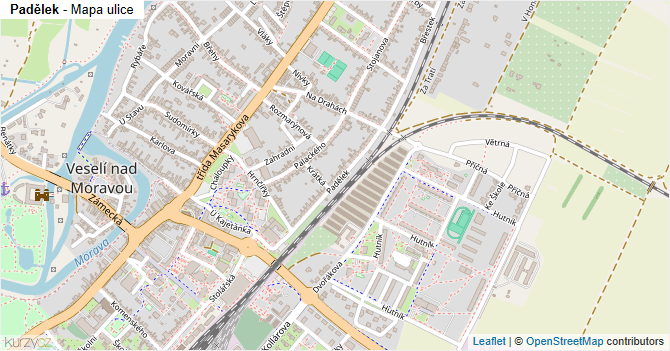Padělek - mapa ulice