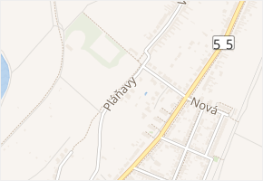 Pláňavy v obci Veselí nad Moravou - mapa ulice