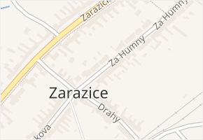 Za Humny v obci Veselí nad Moravou - mapa ulice