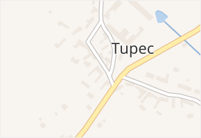 Tupec v obci Veselíčko - mapa části obce