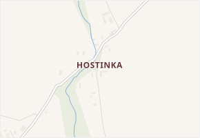 Hostinka v obci Vestec - mapa části obce