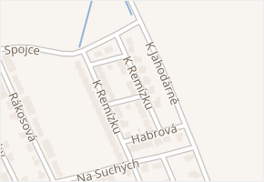 K Remízku v obci Vestec - mapa ulice