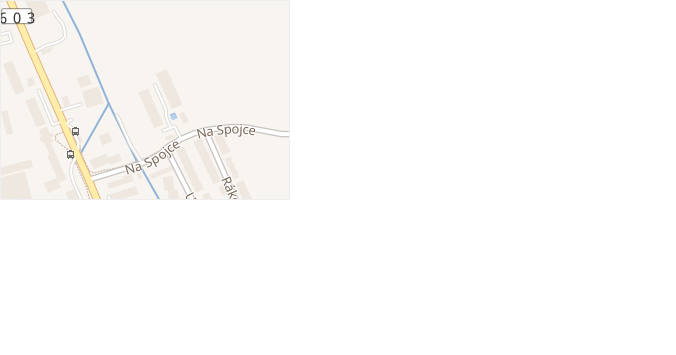 Na Spojce v obci Vestec - mapa ulice