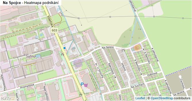 Na Spojce - mapa podnikání