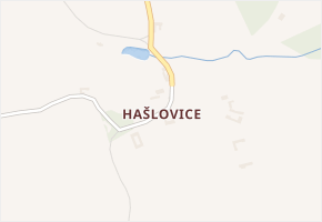 Hašlovice v obci Větřní - mapa části obce