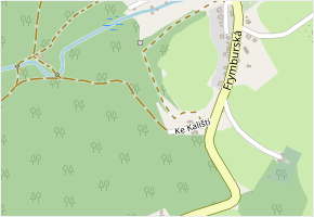 Ke Kališti v obci Větřní - mapa ulice
