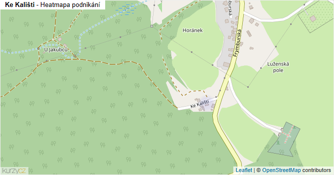 Ke Kališti - mapa podnikání