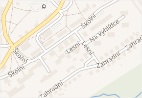 Lesní v obci Větřní - mapa ulice