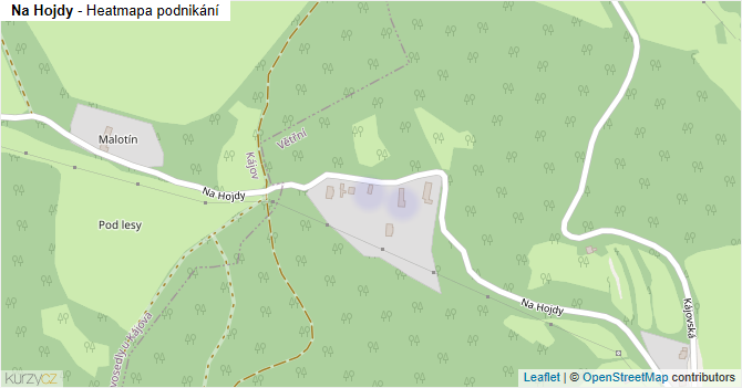 Na Hojdy - mapa podnikání
