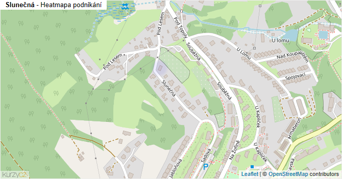 Slunečná - mapa podnikání
