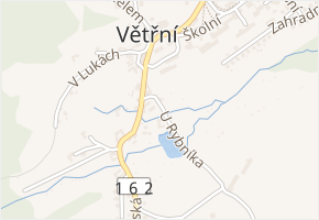 U Rybníka v obci Větřní - mapa ulice