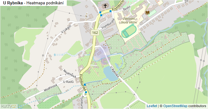 U Rybníka - mapa podnikání