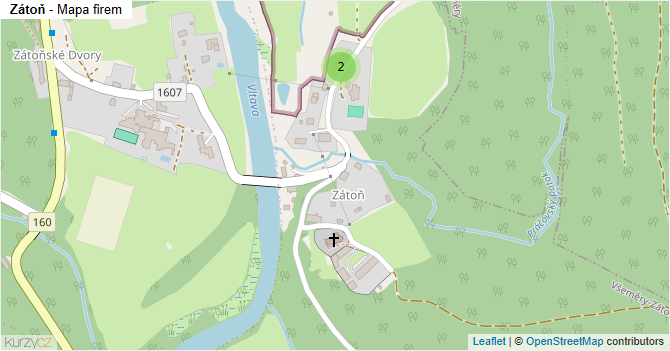 Zátoň - mapa firem
